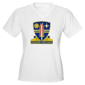 ECC409CSB - A01 - 04 - DUI - 409th Contracting Support Brigade - Women's V-Neck T-Shirt - Click Image to Close
