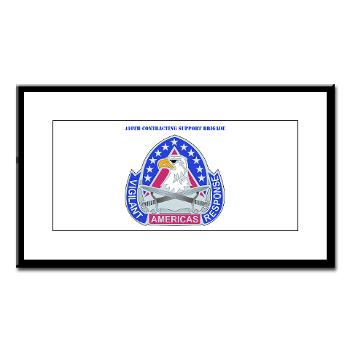 ECC410SB - M01 - 02 - DUI - 410th Contracting Support Bde with text - Small Framed Print