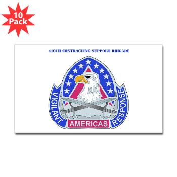 ECC410SB - M01 - 01 - DUI - 410th Contracting Support Bde with text - Sticker (Rectangle 10 pk)
