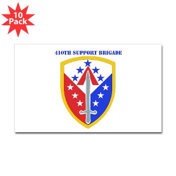 ECC410SB - M01 - 01 - SSI - 410th Support Bde with text - Sticker (Rectangle 10 pk)