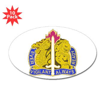 21CSH - M01 - 01 - DUI - 411th Contracting Support Brigade - Sticker (Oval 10 pk)