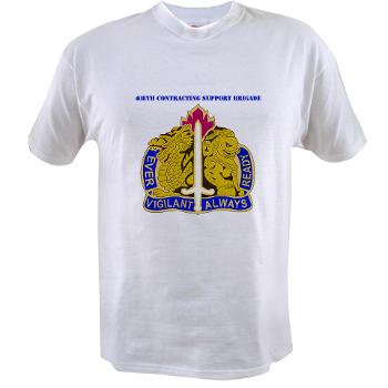 ECC411SB - A01 - 04 - DUI - 411th Contracting Support Brigade with Text - Value T-Shirt