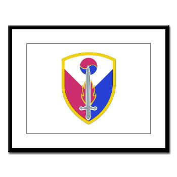 ECC411SB - M01 - 02 - SSI - 411th Support Bde - Large Framed Print - Click Image to Close