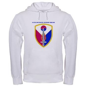 ECC411SB - A01 - 03 - SSI - 411th Support Bde with text - Hooded Sweatshirt - Click Image to Close