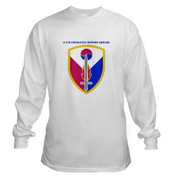 ECC411SB - A01 - 03 - SSI - 411th Support Bde with text - Long Sleeve T-Shirt
