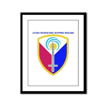 ECC413CSB - M01 - 02 - SSI - 413th Support Brigade with text - Framed Panel Print - Click Image to Close