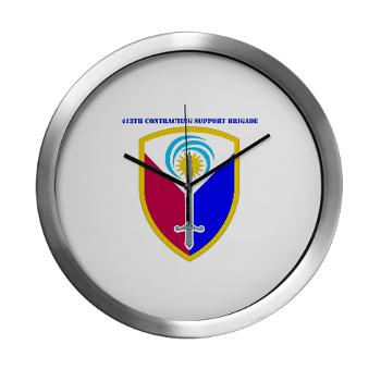 ECC413CSB - M01 - 03 - SSI - 413th Support Brigade with text - Modern Wall Clock