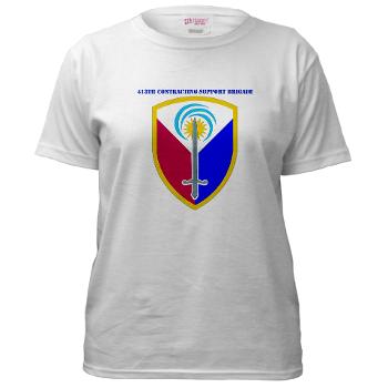 ECC413CSB - A01 - 04 - SSI - 413th Support Brigade with text - Women's T-Shirt