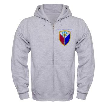 ECC413CSB - A01 - 03 - SSI - 413th Support Brigade with text - Zip Hoodie - Click Image to Close