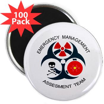 EMAT - M01 - 01 - Emergency Management Assessment Team with Text - 2.25 Magnet (100 pack)