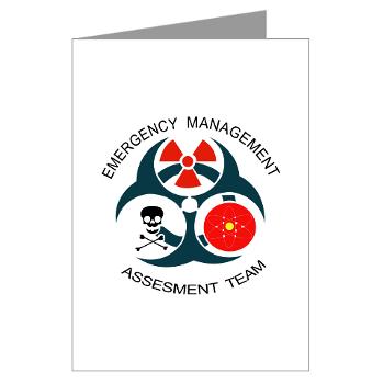 EMAT - M01 - 02 - Emergency Management Assessment Team with Text - Greeting Cards (Pk of 10)