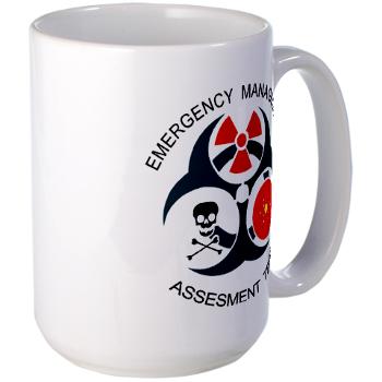 EMAT - M01 - 03 - Emergency Management Assessment Team with Text - Large Mug