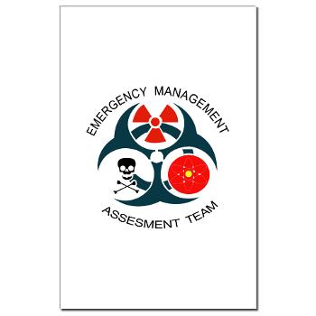 EMAT - M01 - 02 - Emergency Management Assessment Team with Text - Mini Poster Print