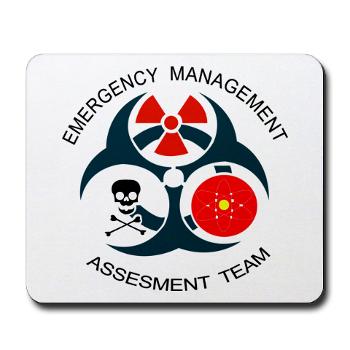 EMAT - M01 - 03 - Emergency Management Assessment Team with Text - Mousepad