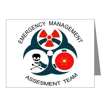 EMAT - M01 - 02 - Emergency Management Assessment Team with Text - Note Cards (Pk of 20)