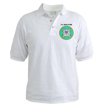 EMBLEMUSCG - A01 - 04 - EMBLEM - USCG WITH TEXT - Golf Shirt