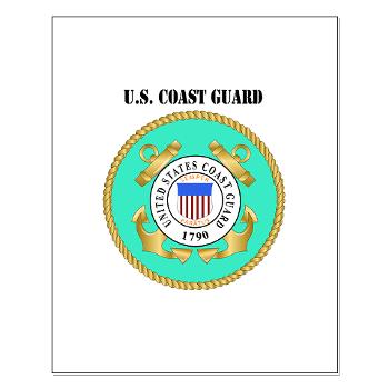 EMBLEMUSCG - M01 - 02 - EMBLEM - USCG WITH TEXT - Small Poster