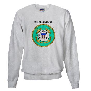EMBLEMUSCG - A01 - 03 - EMBLEM - USCG WITH TEXT - Sweatshirt