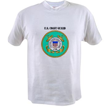 EMBLEMUSCG - A01 - 04 - EMBLEM - USCG WITH TEXT - Value T-shirt