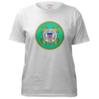 EMBLEMUSCG - A01 - 04 - EMBLEM - USCG - Women's T-Shirt