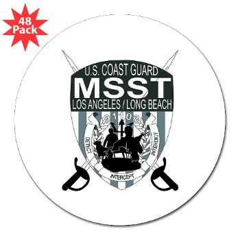 EUSCGMSSTLALB - M01 - 01 - EMBLEM - USCG - MSST - LALB - 3" Lapel Sticker (48 pk)