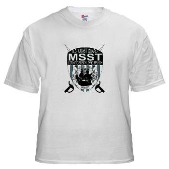 EUSCGMSSTLALB - A01 - 04 - EMBLEM - USCG - MSST - LALB - White Tshirt