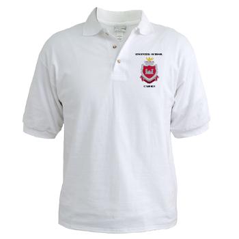 ESC - A01 - 04 - DUI - Engineer School Cadre with Text Golf Shirt