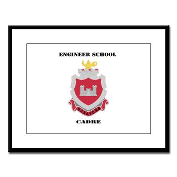 ESC - M01 - 02 - DUI - Engineer School Cadre with Text Large Framed Print - Click Image to Close