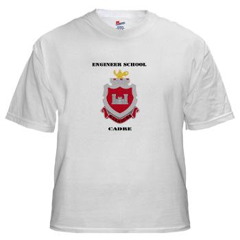ESC - A01 - 04 - DUI - Engineer School Cadre with Text White T-Shirt