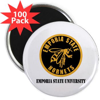 ESU - M01 - 01 - SSI - ROTC - Emporia State University with Text - 2.25" Magnet (100 pack) - Click Image to Close