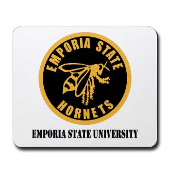 ESU - M01 - 03 - SSI - ROTC - Emporia State University with Text - Mousepad - Click Image to Close