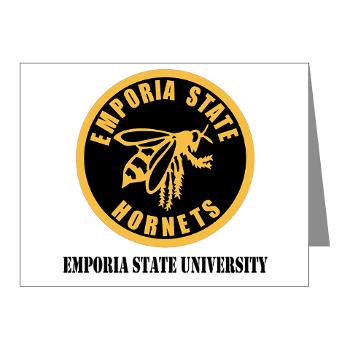 ESU - M01 - 02 - SSI - ROTC - Emporia State University with Text - Note Cards (Pk of 20) - Click Image to Close