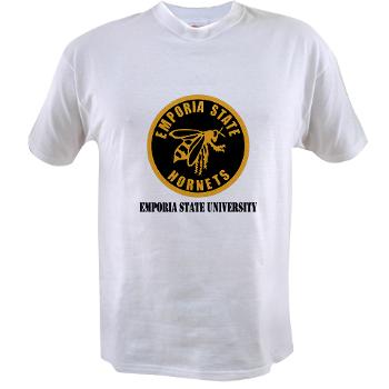ESU - A01 - 04 - SSI - ROTC - Emporia State University with Text - Value T-shirt
