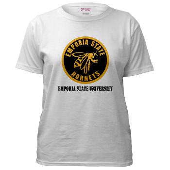 ESU - A01 - 04 - SSI - ROTC - Emporia State University with Text - Women's T-Shirt - Click Image to Close