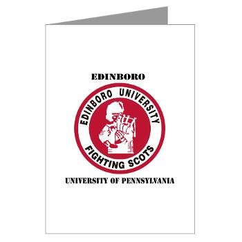 EUP - M01 - 02 - SSI - ROTC - Edinboro University of Pennsylvania with Text - Greeting Cards (Pk of 10)