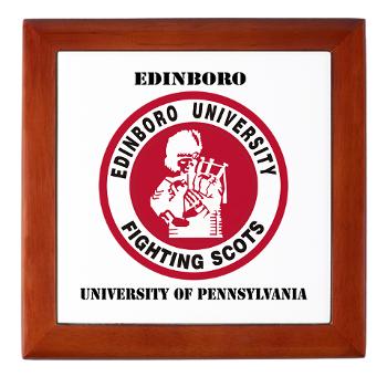 EUP - M01 - 03 - SSI - ROTC - Edinboro University of Pennsylvania with Text - Keepsake Box - Click Image to Close