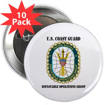 EUSCGDOPSGP - M01 - 01 - EMBLEM - USCG - DEPLOYABLE OPS GP with Text - 2.25" Button (10 pack) - Click Image to Close
