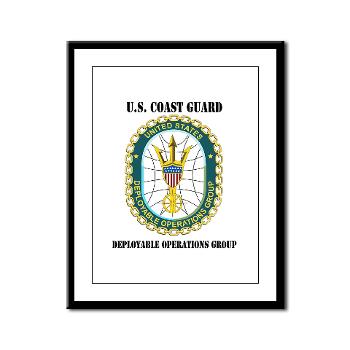 EUSCGDOPSGP - M01 - 02 - EMBLEM - USCG - DEPLOYABLE OPS GP with Text - Framed Panel Print - Click Image to Close