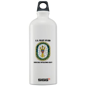 EUSCGDOPSGP - M01 - 03 - EMBLEM - USCG - DEPLOYABLE OPS GP with Text - Sigg Water Bottle 1.0L