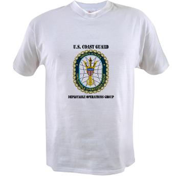 EUSCGDOPSGP - A01 - 04 - EMBLEM - USCG - DEPLOYABLE OPS GP with Text - Value T-shirt
