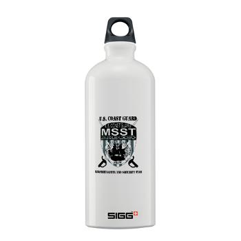 EUSCGMSSTLALB - M01 - 03 - EMBLEM - USCG - MSST - LALB with text - Sigg Water Bottle 1.0L