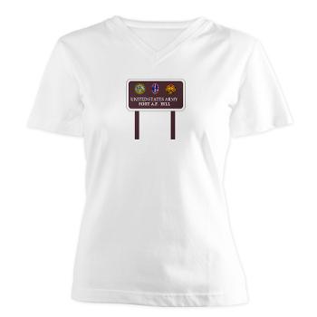 FAPH - A01 - 04 - Fort A. P. Hill - Women's V-Neck T-Shirt