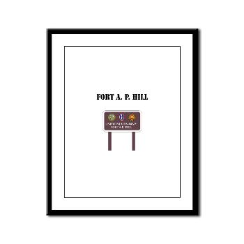 FAPH - M01 - 02 - Fort A. P. Hill with Text - Framed Panel Print