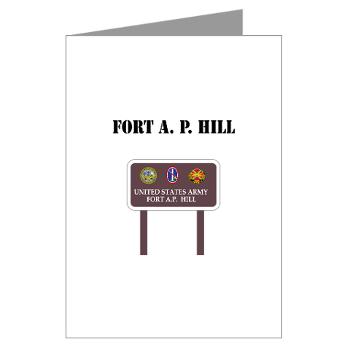 FAPH - M01 - 02 - Fort A. P. Hill with Text - Greeting Cards (Pk of 10)