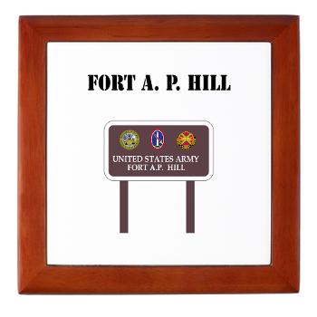 FAPH - M01 - 03 - Fort A. P. Hill with Text - Keepsake Box