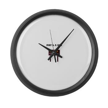FAPH - M01 - 03 - Fort A. P. Hill with Text - Large Wall Clock
