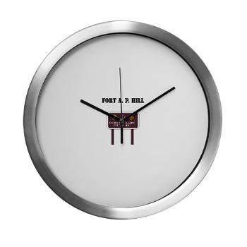 FAPH - M01 - 03 - Fort A. P. Hill with Text - Modern Wall Clock