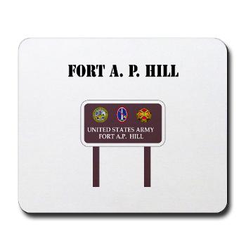 FAPH - M01 - 03 - Fort A. P. Hill with Text - Mousepad