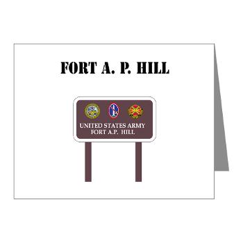 FAPH - M01 - 02 - Fort A. P. Hill with Text - Note Cards (Pk of 20)