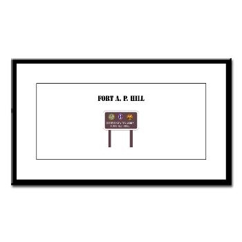 FAPH - M01 - 02 - Fort A. P. Hill with Text - Small Framed Print